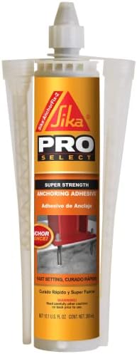 Sika Anchorfix-2, super strength anchoring adhesive, Two component anchor system for threaded bars in uncracked concrete, 10.1 fl. Oz