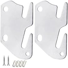 Bed Rail Brackets Bed Frame Hardware Brackets Wood Bed Rail Hook Plates Bed Replacement Parts for Bed Frame Bracket Headboard Footboard Replacement 2 Pack