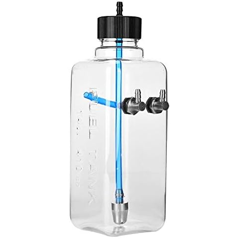 DEWIN Kraftstofftank, RC Flugzeug Modellzubehör für Fernbedienung Transparent Kunststoff Öltank für RC-Flugzeug (Kapazität : 410ml) Cover