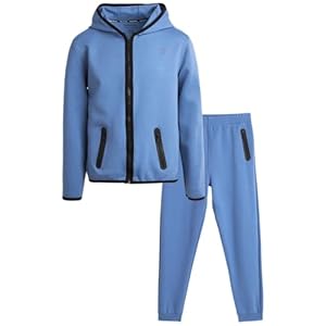 Reebok Boys’ Sweatsuit – Active Fleece Zip Hoodie Sweatshirt and Jogger Sweatpants (2T-12)