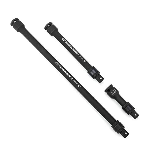 GEARWRENCH 3 Pc. 3/8 Drive Impact Locking Extension Set 3 6 & 12 - 84927N