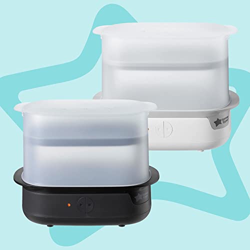 Tomee Steriliser, Warmer and 8x Bottles Complete Feeding Set, Black