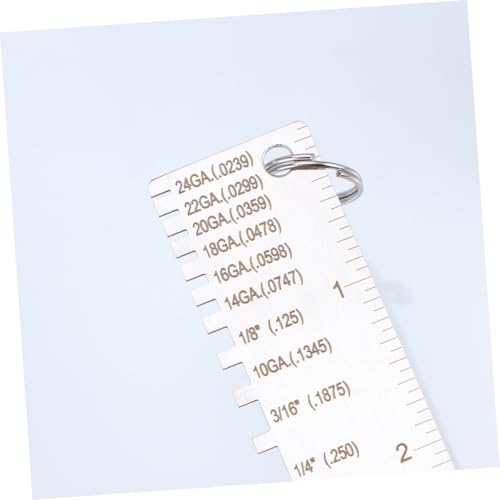 2pcs Stainless Gauge Inspection Tool Metal Thickness Gauge for Welding Measure Tool miniatura 3