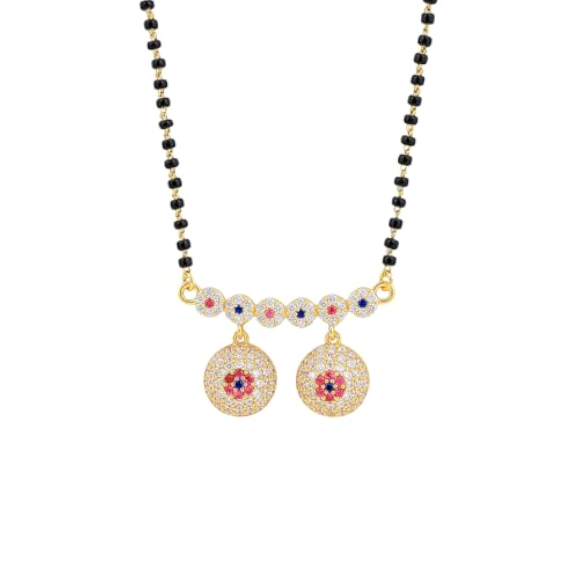 Women's 925 Silver Gold Plated Vati Mangalsutra, Gift