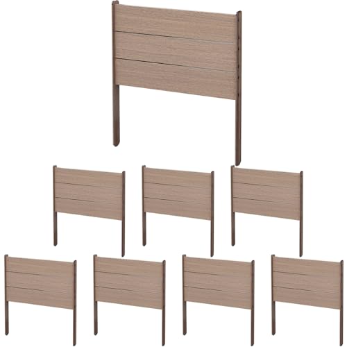 �K�[�f���K�[�f�� �A���~ �{�[�_�[�t�F���X �~�j�X�e�B�b�N 8���Z�b�g �u���E�� ��40cm×����45cm �A���~�t�F���X ALBF-4045-8P-BRN