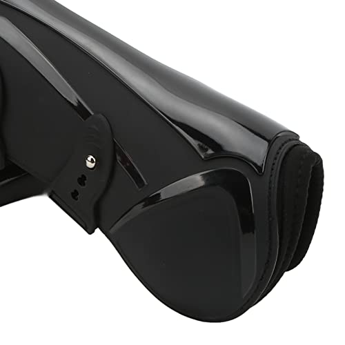 Horse Shoes, Horse Boots PU Shell Elastic Neoprene Secure Horse Leg Guard Open Front Boots Splint Boots For Horses For Jumping, Trail Riding, and Turnout (Black front legs M 10x7x4cm / 3.9x2.8x1.6in)