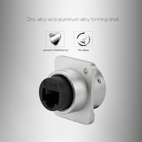 Conector RJ45 CAT6 Ethernet con protección IP67 x2 miniatura 3