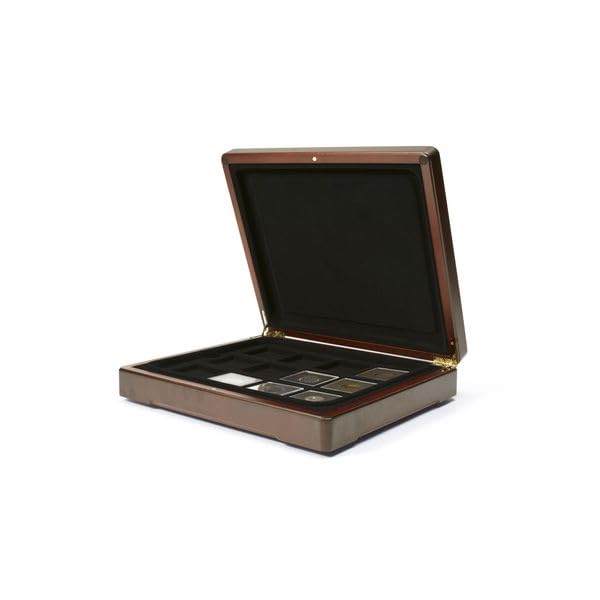 Mazzola - Caja para monedas (capacidad para 12 hasta 24), color negro