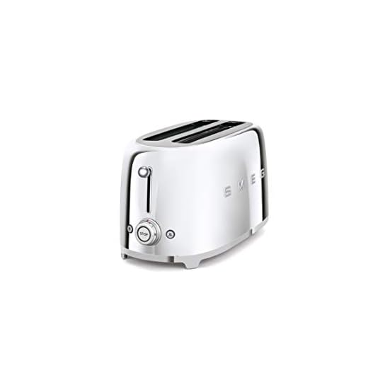 SMEG Tostadora TSF02SSEU, acero, 2 compartimentos, cromado