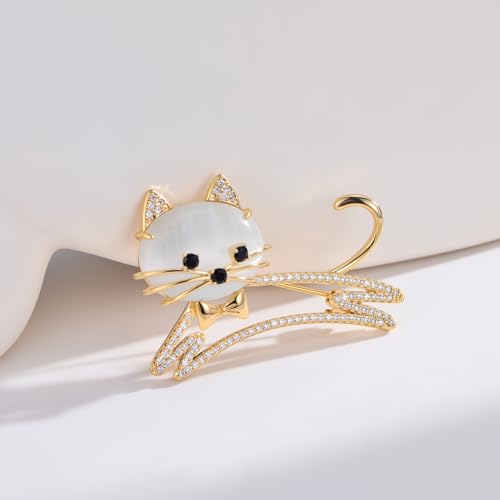 Image of Cute Animal Brooch Pins, Animal Theme Brooches Accessories for Clothes, Birthday Christmas Gift for Women