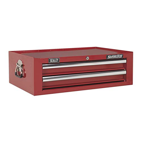 Image of Sealey Ap26029T Add-On Chest 2 Drawer With Ball Bearing Runners - Red