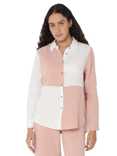 Image of VERO MODA Women's Cotton Regular Fit Shirt