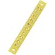 TRU COMPONENTS 530538 Lötstab, einreihig, Polzahl insgesamt, 10 Epoxy (L x B x H) 74 x 9 x 1,5 mm, 1 Stück