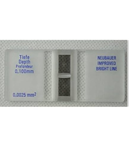 Improved Bright Line Hemocytometer, Laboratory Counting Chamber, 0.100mm Depth, 0.0025mm² Grid-image-5
