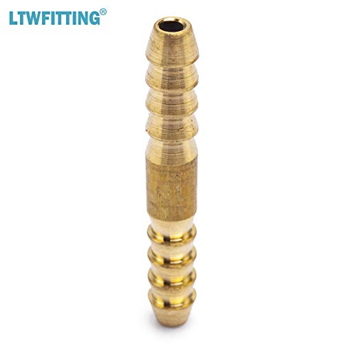 Generico-Ottone Barb Tubo Splicer Mender 1/8" Raccordo Aria Acqua Carburante Barca(Confezione Da 50) - 4