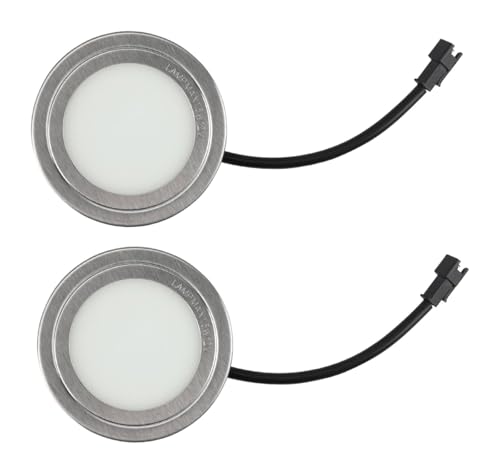 2 �s�[�X�����W�t�[�h�d�� DC 12V 1.5W �X�e�����X�|�����W�t�[�h LED ���C�g�������ߍ��݌^�L�b�`�������W�t�[�h���C�g