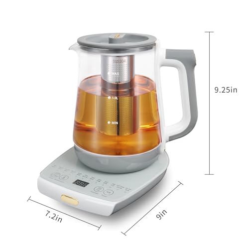 Tetera eléctrica con infusor y control de temperatura 1.8 L miniatura 7