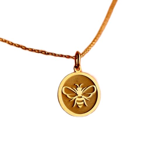 Chaîne de 45 cm et pendentif abeille jaune pour sublimer votre garde-robe estivale