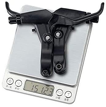 BAtlam Maniglia della Leva del Freno della Bicicletta Lega Leggera Adatta per Una Piccola Ruota per Auto Bicicletta Pieghevole in Leve Freno per Biciclette da Strada (Colore : Argento) (Nero)