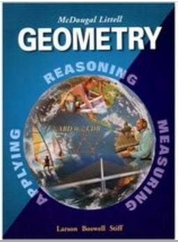 Hardcover McDougal Littell High School Math Florida: Student Edition Geometry 2004 (Larson Geometry 2001) Book