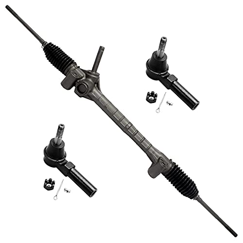 Detroit Axle - Rack & Pinion Kit for Chevrolet Cobalt HHR Pontiac G5 Saturn Ion, 1 Steering Rack and Pinion Assembly 2 Outer Tie Rod Ends Replacement