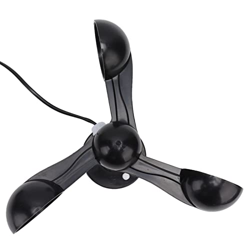 Wind Meter, Intelligent 3 Fan Blades Wind Anemometer Wind Speed Measuring Device Wind Speed Alarm Meter for Tower Crane Sailing Surfing