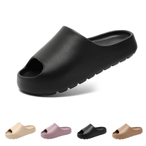 Image of Yueerlu Cloud Slides for Women Men, Recovery Womens Pillow Slides,EVA Anti-Slip shower shoes,Thick Sole Open Toe Garden Shoes,men's sandals,mens slippers for Indoor and Outdoor Size