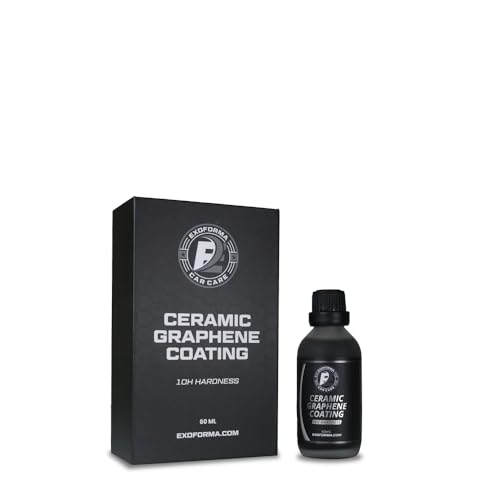 ExoForma Graphene Coating 10H - Professional Grade Coating, 5 Years of Protection with Extreme Slickness and Glossy Finish, Increased Hydrophobic Properties, Highly Durable