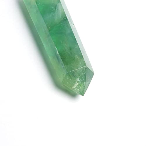 Cristal naturel fluorite verte 9-10cm en prisme pour décoration maison