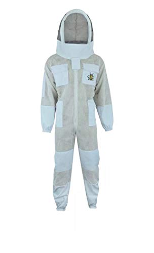 Pro Gear FVS Ultra belüfteter Bienenzuchtanzug, 3 Lagen, Unisex, Netzstoff, Astronauten-Stil, Schleier (abnehmbar) (3XL)