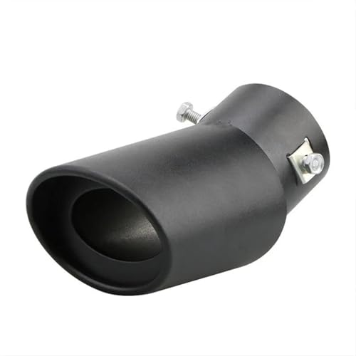 Embout silencieux universel en acier inoxydable chromé noir pour une finition premium