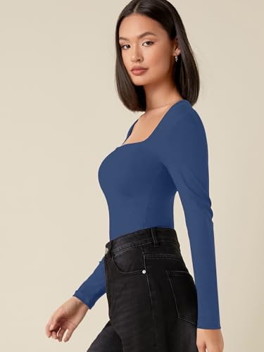 Image of Aahwan Women's & Girl's Solid Long Sleeve Polyester Slim Fit Top