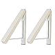 WFCKPQF 2PCS Kleiderhaken Klappbar Aussenbereich, Klapphaken kleiderwandhaken, Wäschelüfter Wand Kleiderständer Kleiderbügel Kleiderlüfter Garderobenhaken Wandgarderobe, Platzsparend, Geeignet, Weiß