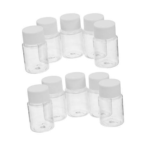 Didiseaon Vial Tiny Container Lids Plastic Sample Bottles for Medicine Travel Bottles Caps