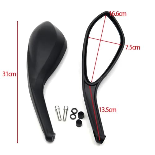 Espejo retrovisor de motocicleta ajustable para Monster 1100 y 696 4