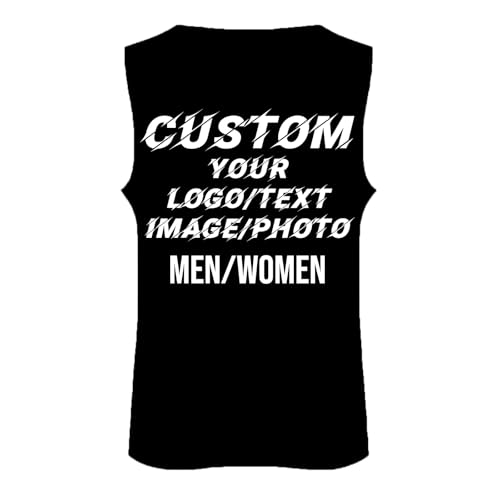 Custom Tank Top for Unisex Personalized Tanks Design Text Image Logo Customizable Gift Sleeveless Shirt for Mom Dad4