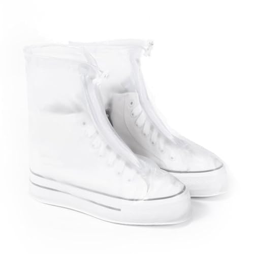 yolzhxe Schuhüberzieher Wasserdicht, Regenschutz Schuhe Wiederverwendbare, Rutschfesten Überzieher Schuhe Regen für Männer Frauen, Regenüberschuhe für Regen, Schneetag, Schlammige Straßen, L