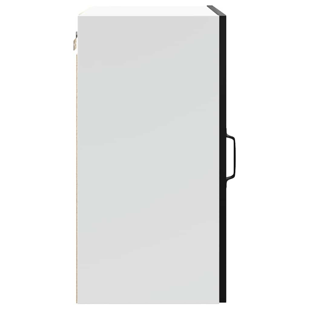 vidaXL Küchen-Hängeschrank Lucca Schwarz Holzwerkstoff, Wandschrank Küche, Wandschrank, Oberschrank, Küchenschrank, Hängeschrank, Oberschrank Küche