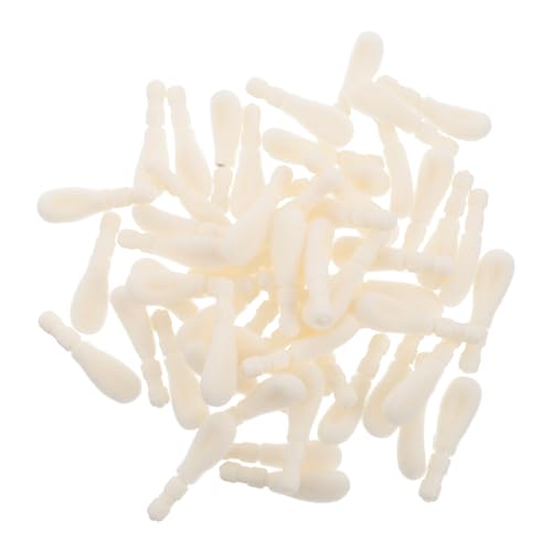 minkissy Makeup Brush Replacement Head Lip Glaze Brush Head 50 Pcs Large Cotton Tip Ideal for Travel