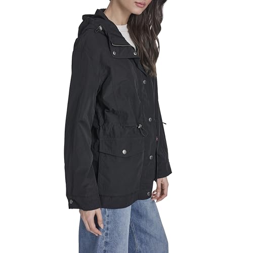 Image of Levi's Women's Cinch-Waist Hooded Rain Anorak
