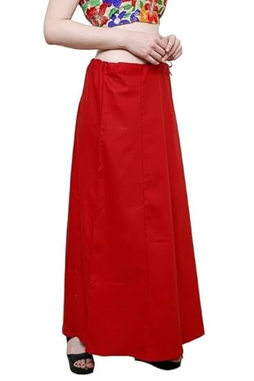 Image of Vlazom Women's Cotton Saree Petticoat - Pack of 5 Inskirts | Soft & Breathable Underskirts | Adjustable Drawstring Waist | Multicolor for Daily & Occasion Wear
