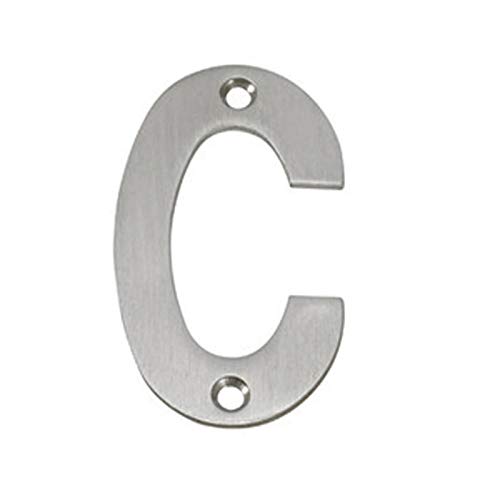 Stainless Steel Letters House - Letters Brushed Stainless Steel (C)