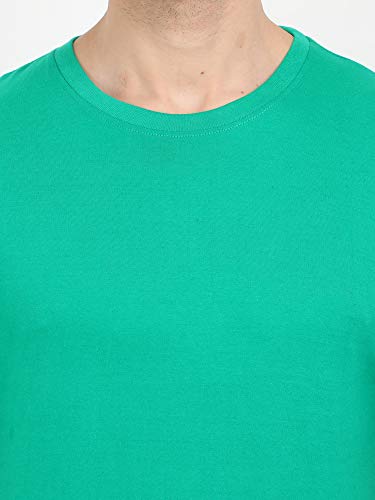 Image of FLEXIMAA Men's Cotton Round Neck Plain Half Sleeve T-Shirt