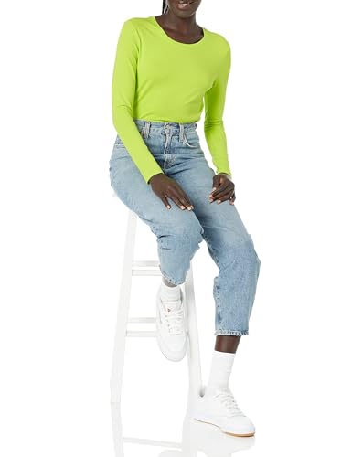 Image of Amazon Essentials Women's Regular-Fit Long-Sleeve Crewneck T-Shirt (Available in Plus Size)