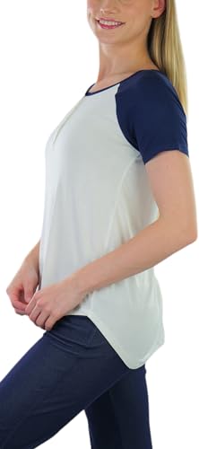 Image of ToBeInStyle Women's Classic Two Color Cotton Baseball T-Shirts