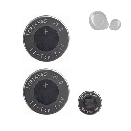 HIGHAKKU ICR1454S CP1454 A3 Lot de 2 batteries de rechange, compatibles avec les modèles HIGHAKKU Buds Plus, Galaxy, Buds+, Gear IconX (2018)