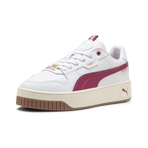 PUMA Womens Carina Street Lux Platform Lace Up Sneakers Shoes Casual - White - Size 5.5 M2