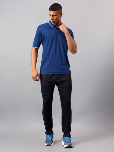 Image of Vector X Adults Mens Sports Wear Polyester Half Sleeves All Day Wear tee Shirt Polo T Shirt Detailing with Contrast Color Tipping on Sleeves & Collar for Casual Wear Regular Fit Tshirts