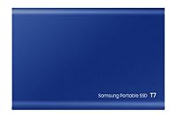 Samsung Portable SSD T7, 500 GB, USB 3.2 Gen.2, 1.050 MB/s Lesen, 1.000 MB/s Schreiben, Externe SSD Festplatte für Mac, PC, Smartphone und Spielkonsole, Indigo Blue , MU-PC500H/WW – Ansicht 5