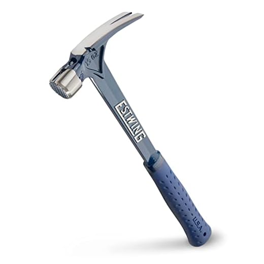 Estwing Ultra Series Hammer - 15 oz Rip Claw Framer with Milled Face & Shock Reduction Grip - E6-15SM